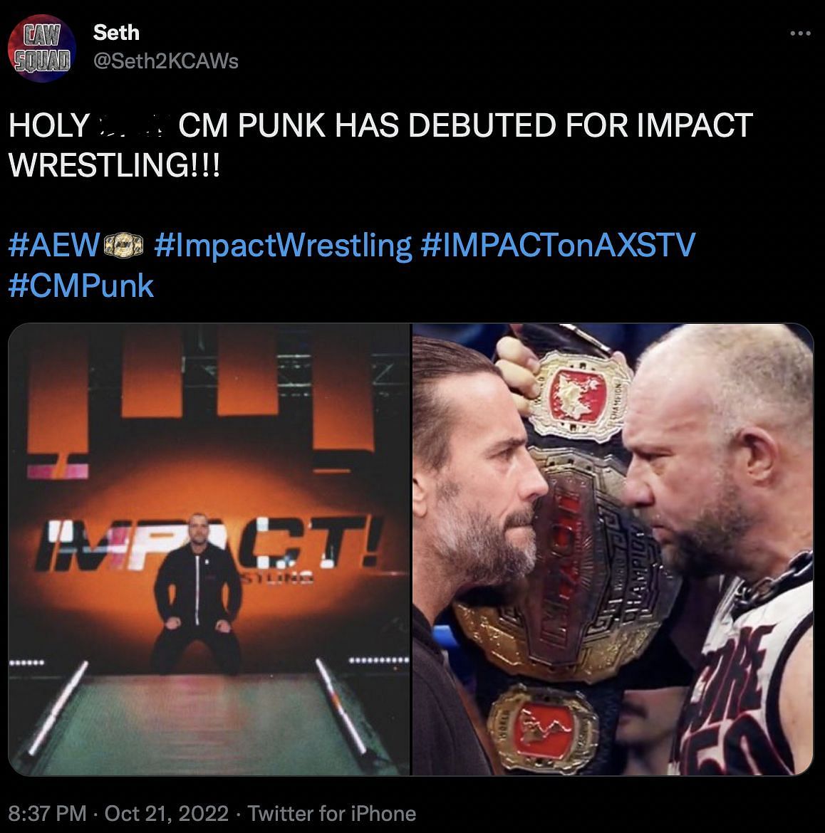 Fan claiming about CM Punk already making IMPACT debut