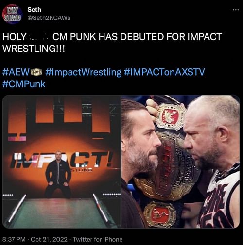 Fan claiming about CM Punk already making IMPACT debut