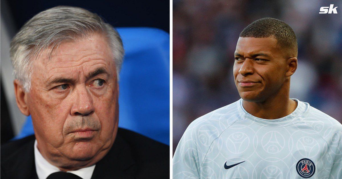 In picture: Carlo Ancelotti (left) | Kylian Mbappe (right)