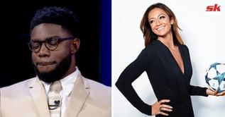 “How was the boat race?” – TV presenter Kate Abdo hilariously trolls Micah Richards over choice of suit for Champions League coverage