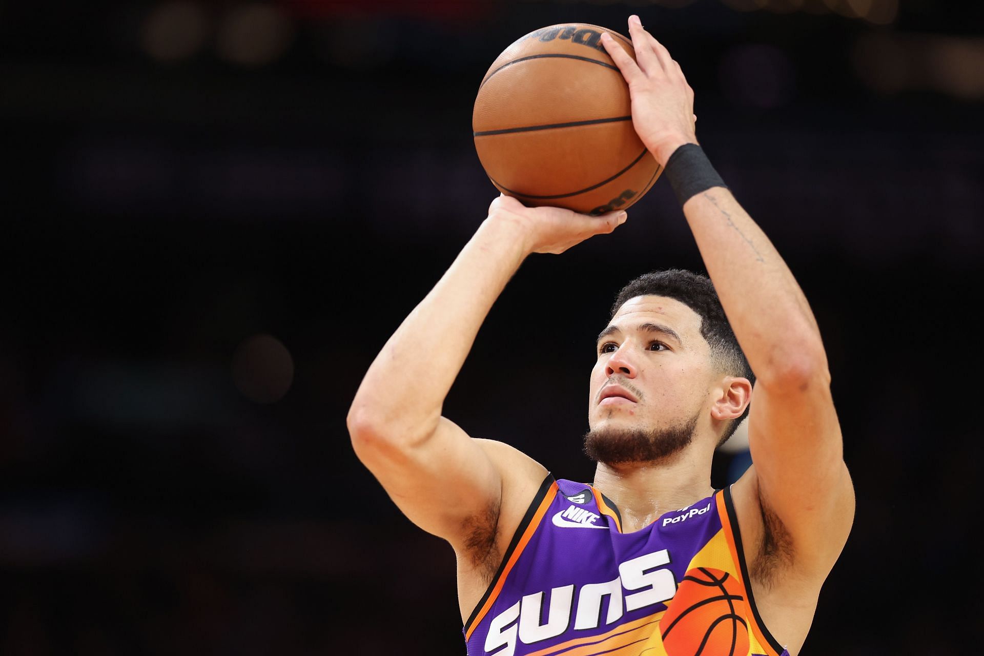 Devin Booker in action for the Phoenix Suns