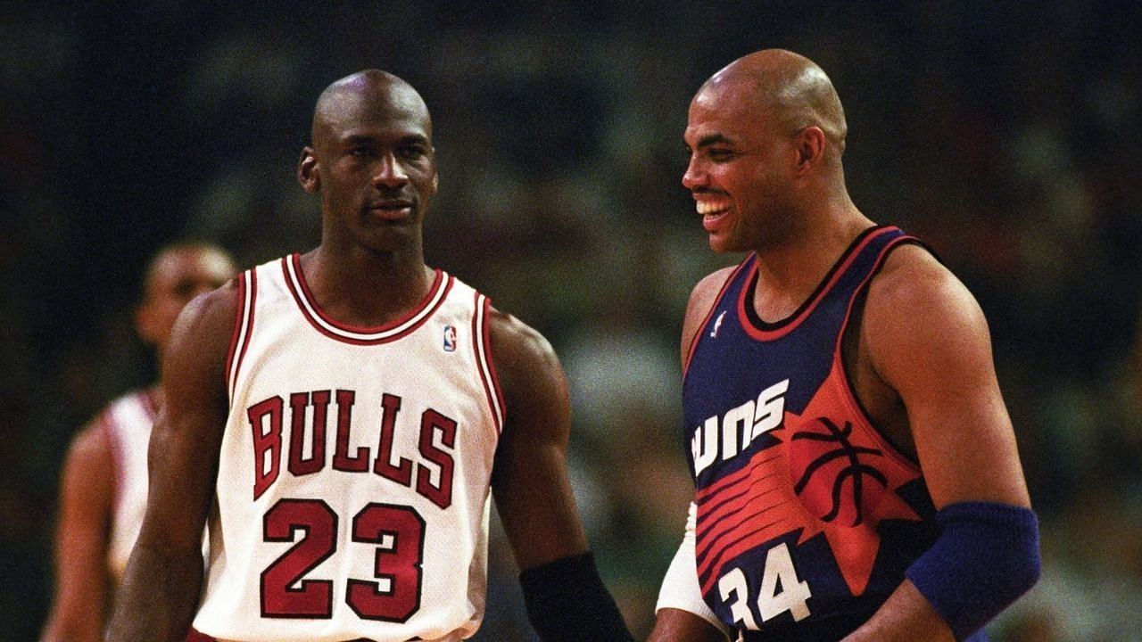 NBA legends Charles Barkley and Michael Jordan