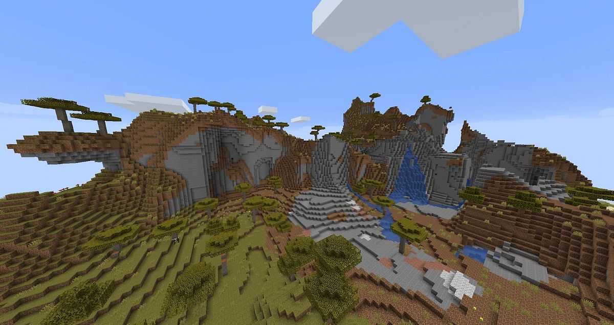 Shattered Savanna Plateau in Minecraft