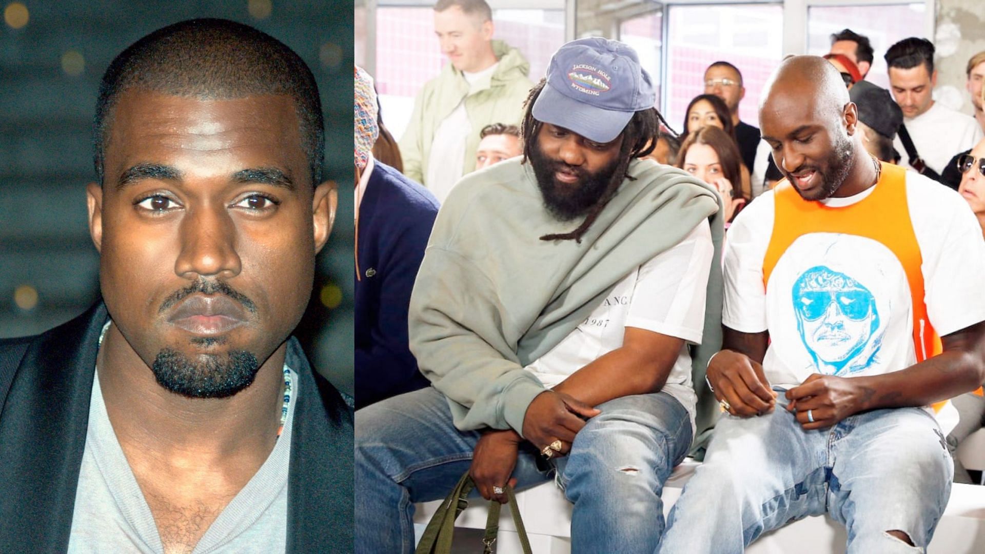 Kanye West, Tremaine Emory, and Virgil Abloh (image via Getty Images)