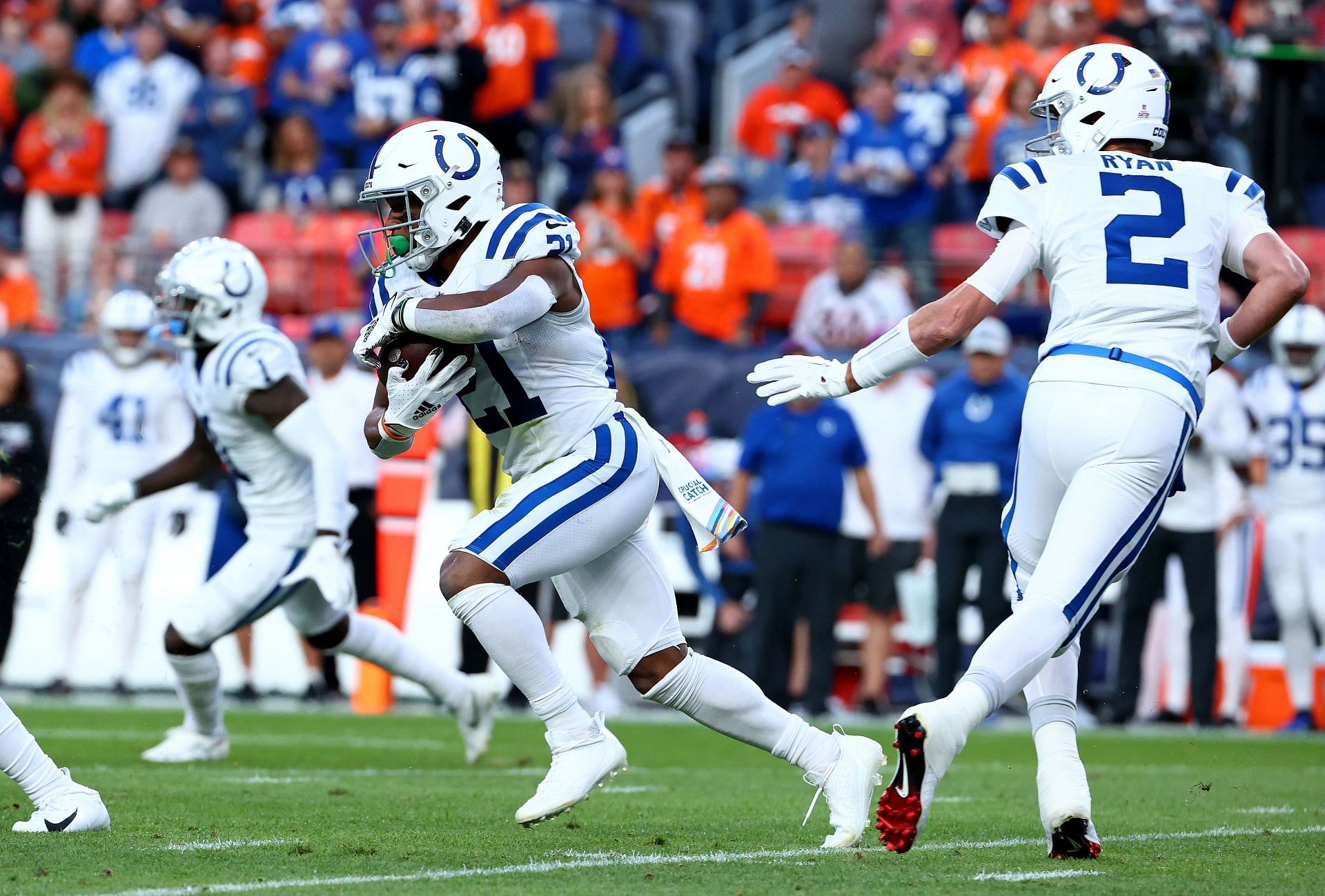 Report: Colts RB Hines ruled out vs. Broncos due to concussion protocol