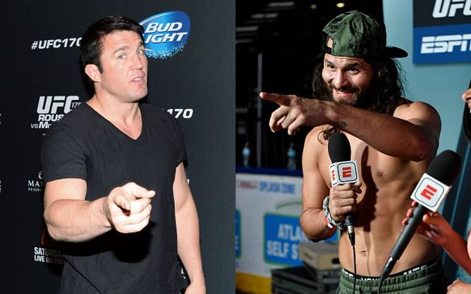 "What kind of a gangster uses a towel? I gave up towel in 1999" - Chael Sonnen takes issue with Jorge Masvidal's recent beach photo and it's hilarious