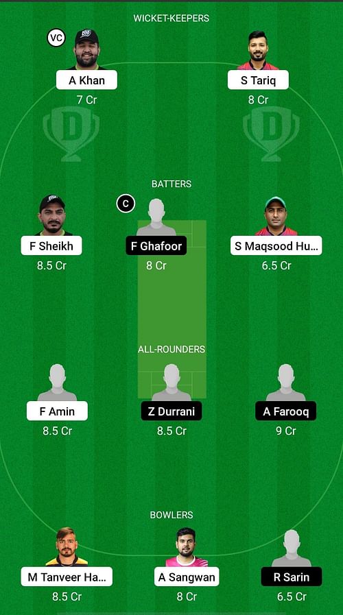 RAS vs EXP Dream11 Prediction - Dubai D10 Division 2