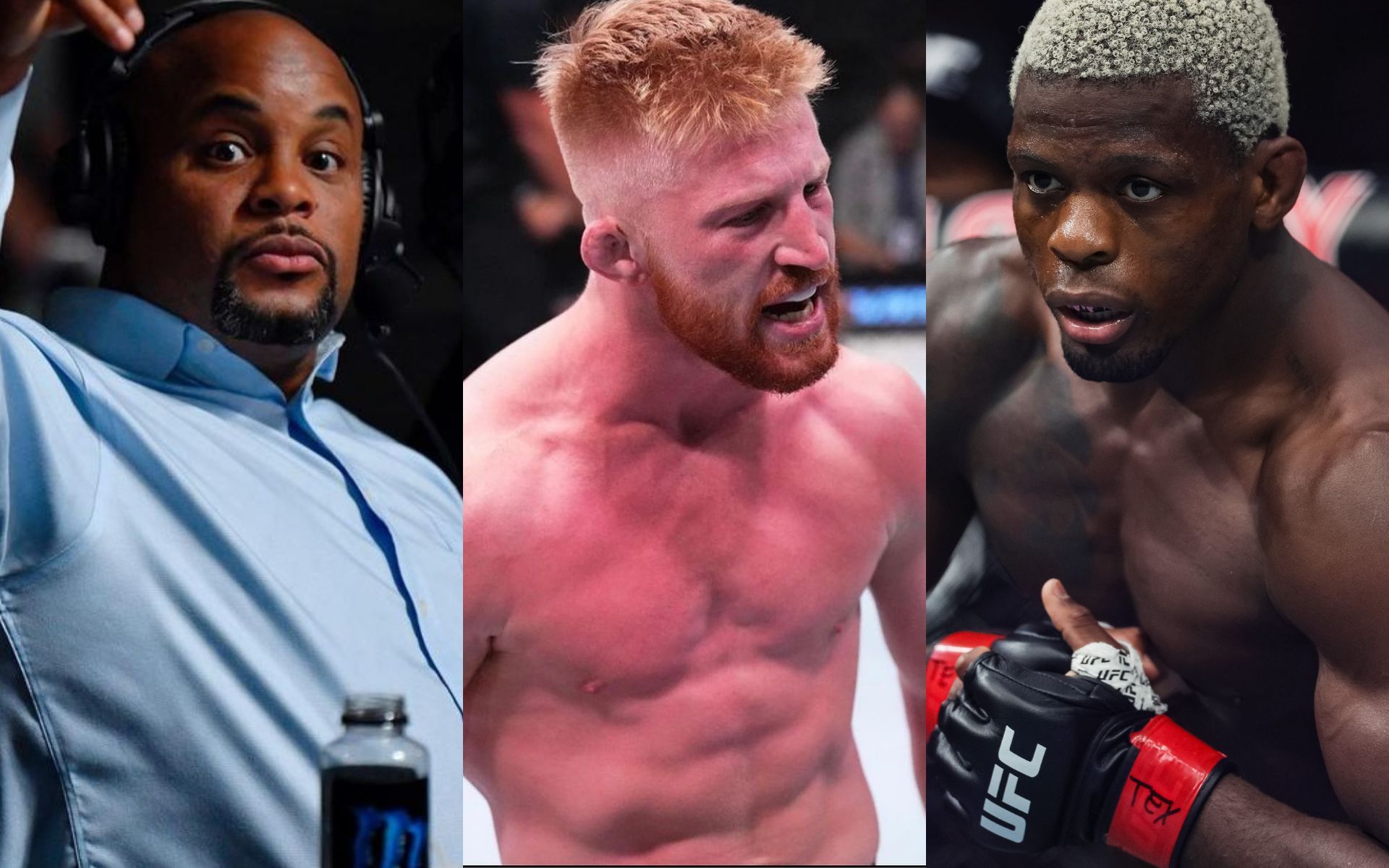 Daniel Cormier (Left), Bo Nickal (Middle), and Phil Hawes (Right) [Image courtesy: @dc_mma Instagram, @nobickal1 Instagram, and Getty Images]