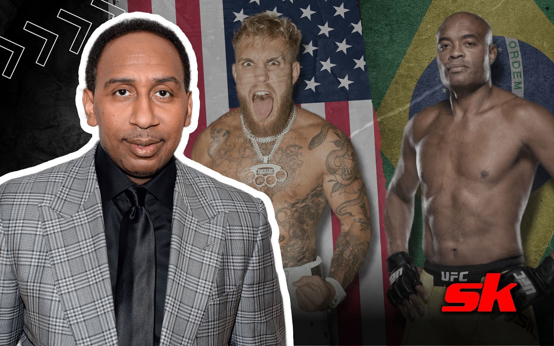  Stephen A Smith reveals his pick for Jake Paul vs. Anderson Silva. [Image credits: Getty Images.]