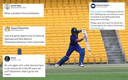 IND vs SA 2022: "Totally unacceptable" - Fans unhappy with Ruturaj Gaikwad not getting a chance in 3rd ODI