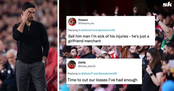 "Sell him man, I’m sick" "He's just a girlfriend merchant" - Arsenal fans lose patience with new signing who misses out yet again due to injury against Nottingham Forest
