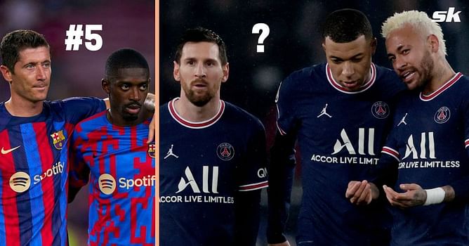 5 highest scoring trios in Europe's top 5 leagues this season
