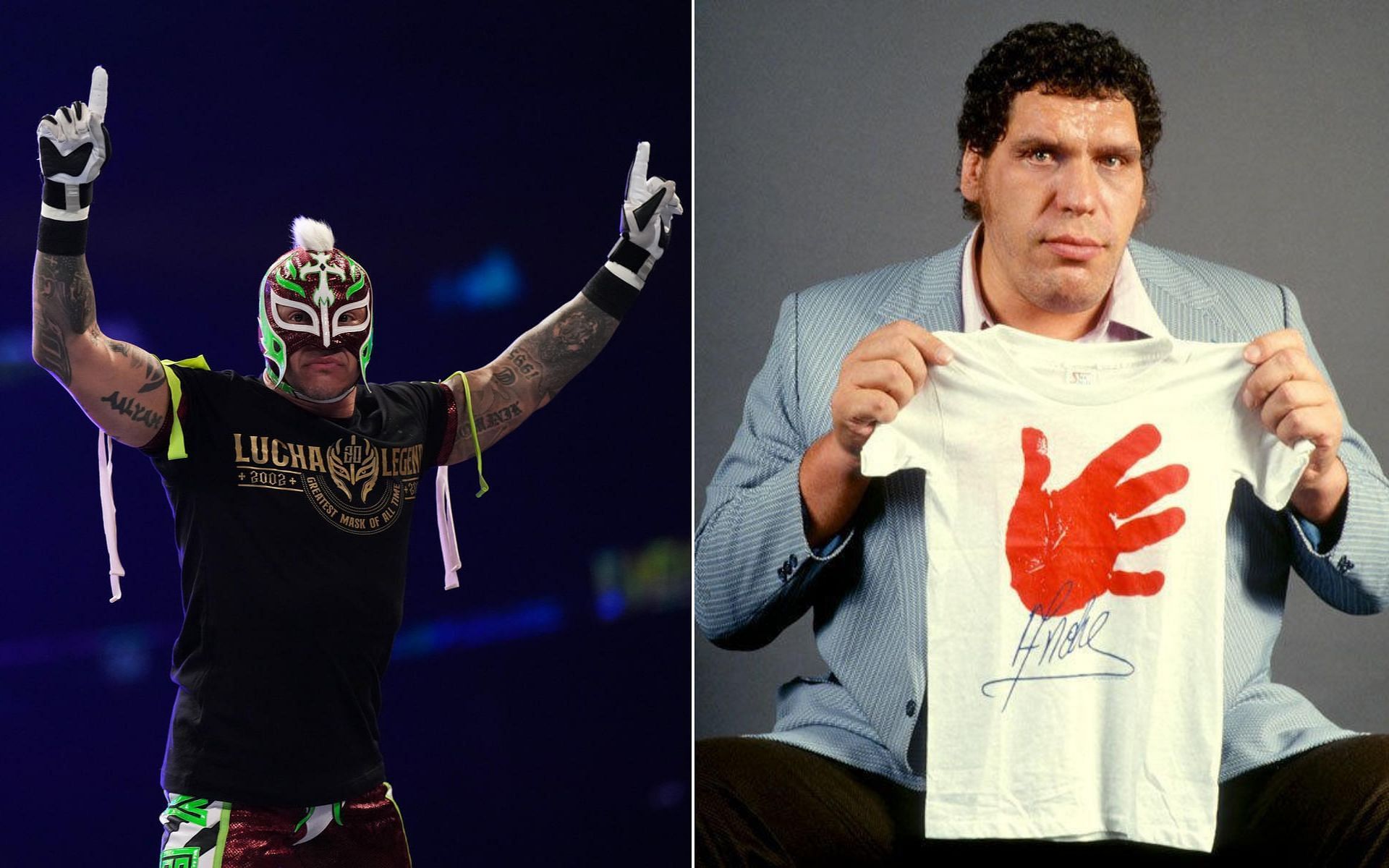 Rey Mysterio and Andre The Giant are former WWE Champions!