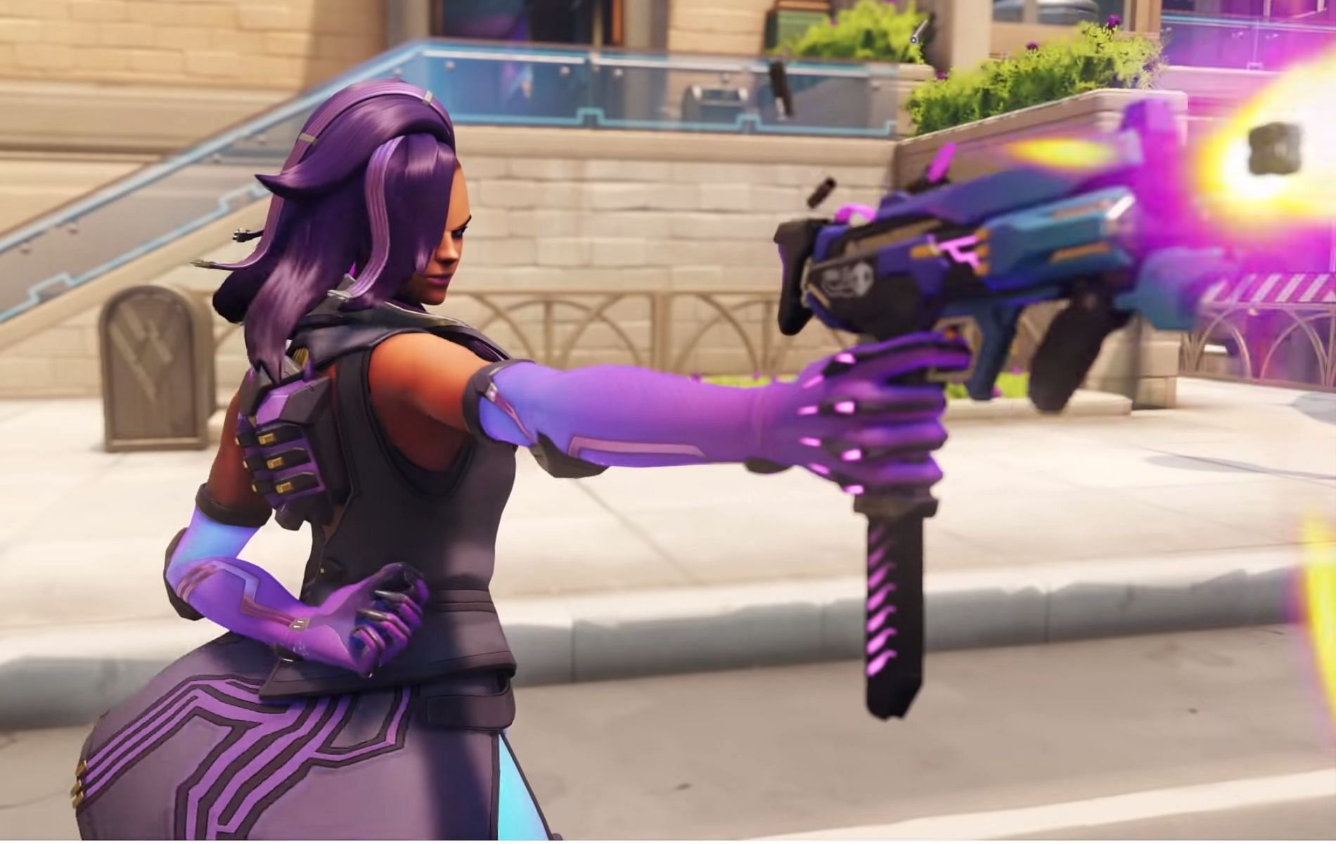 Sombra&rsquo;s hacking abilities have been ramped up in Overwatch 2 (Image via Blizzard Entertainment)