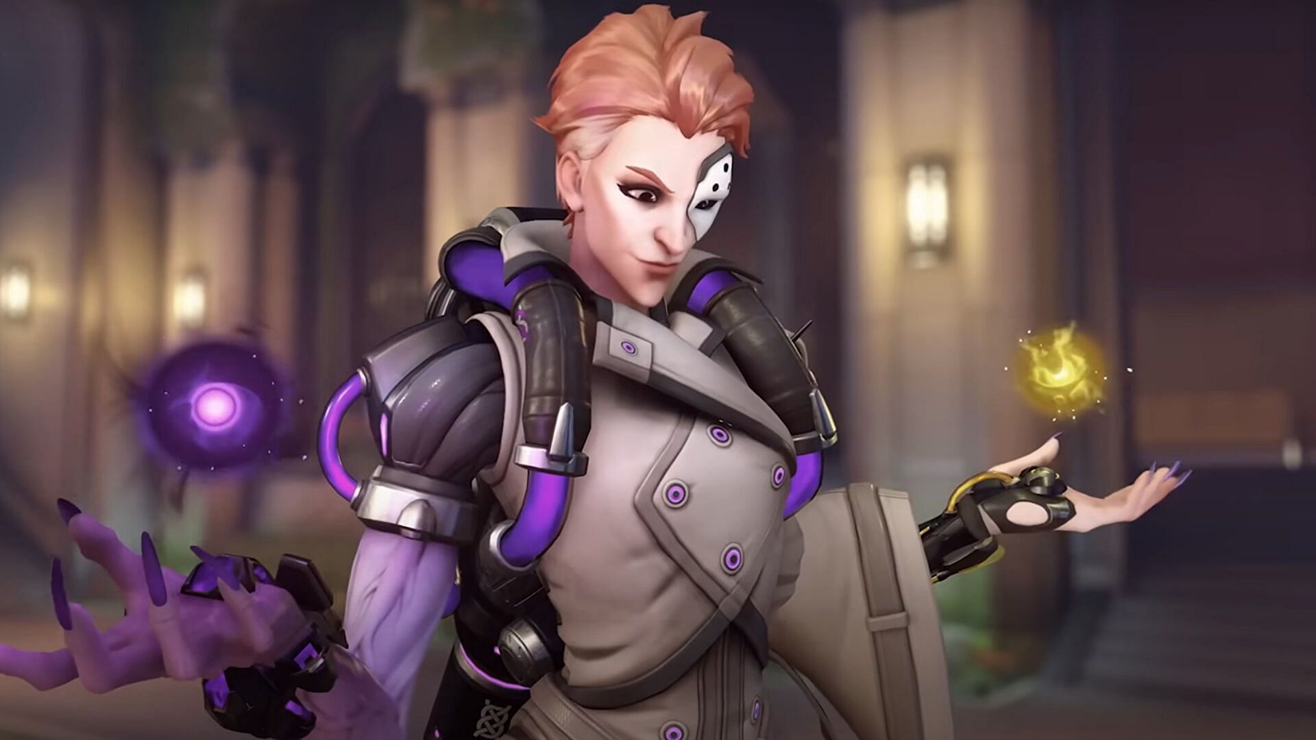 Moira's necrotic and healing abilities (Image via Activision Blizzard)