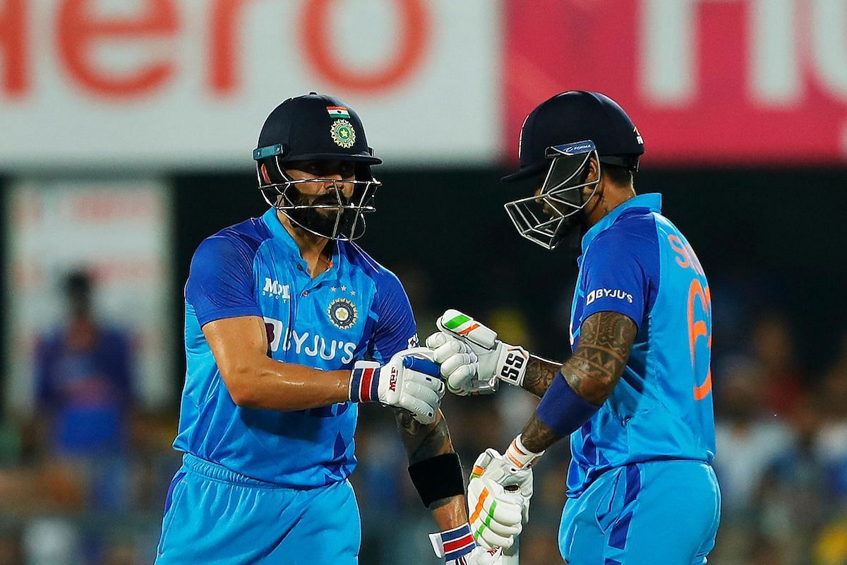Virat Kohli and Suryakumar Yadav batting. (Credits: Getty)
