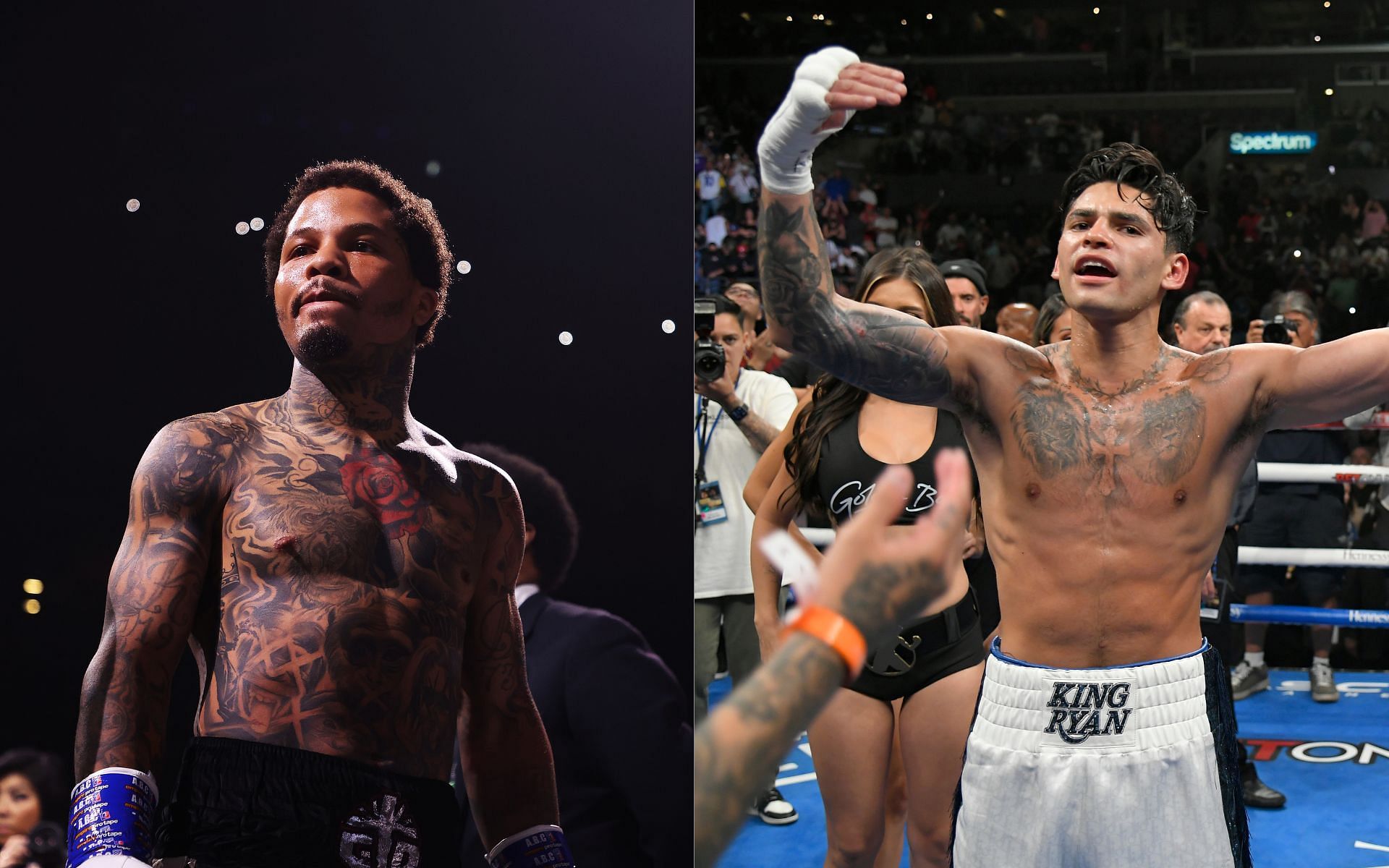 Gervonta Davis (left) and Ryan Garcia (right) (Image credits Getty Images)