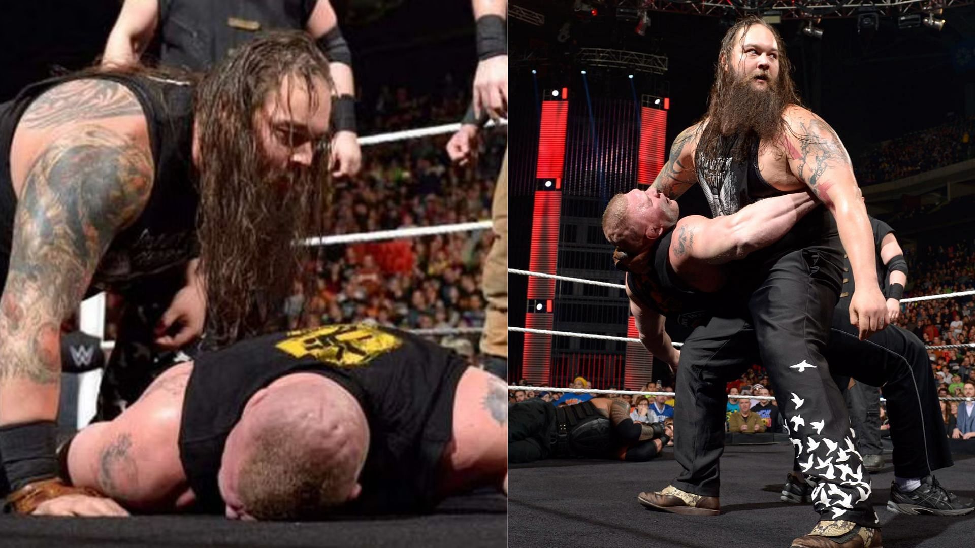 WWE Superstars Brock Lesnar and Bray Wyatt