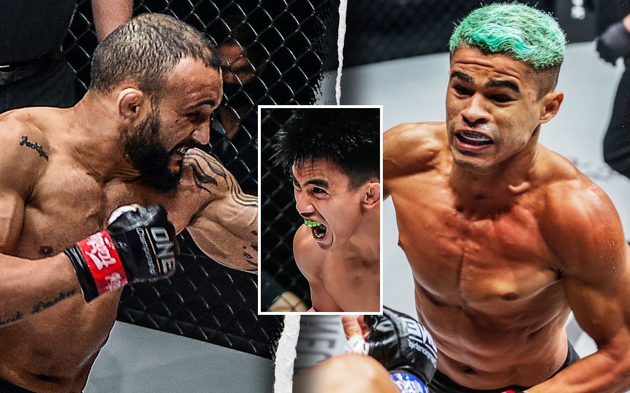 John Lineker (left), Joshua Pacio (middle), and Fabricio Andrade (right) [Photo Credits: ONE Championship]