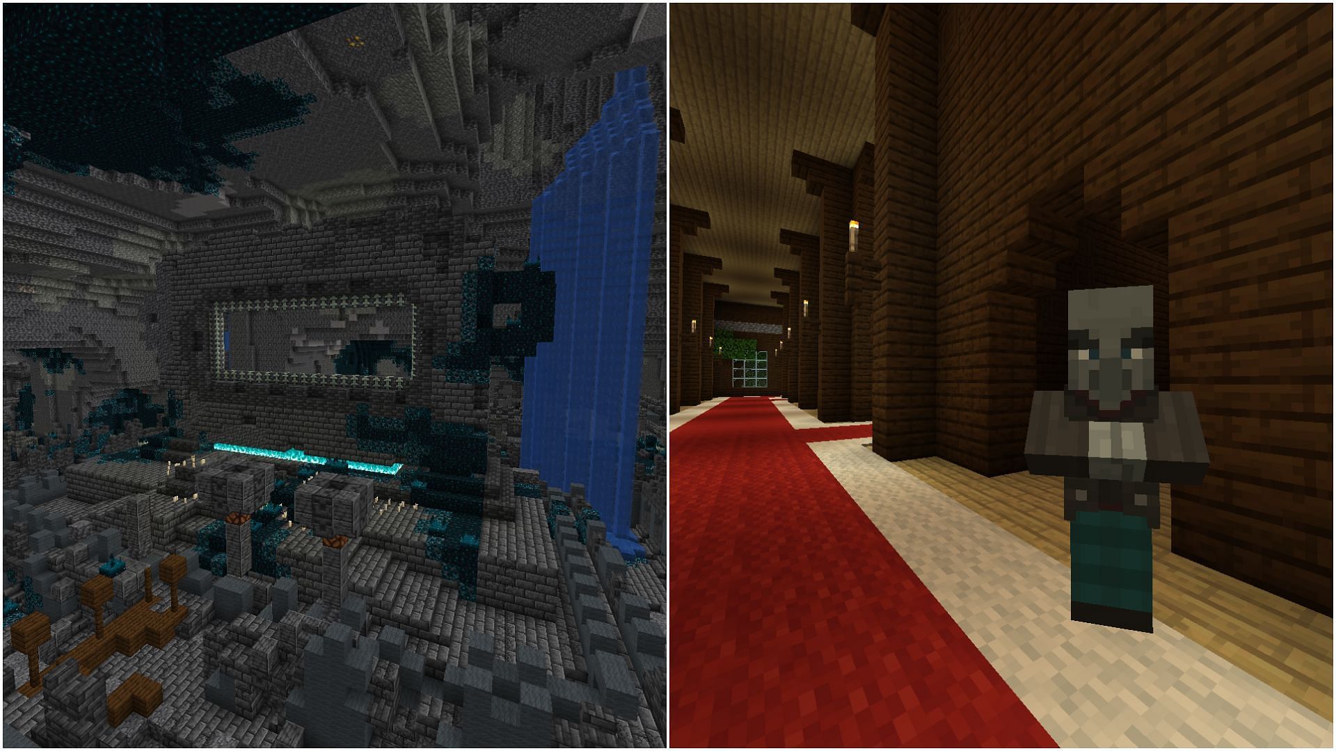 Some of the most dangerous structures in Minecraft (Image via Sportskeeda)