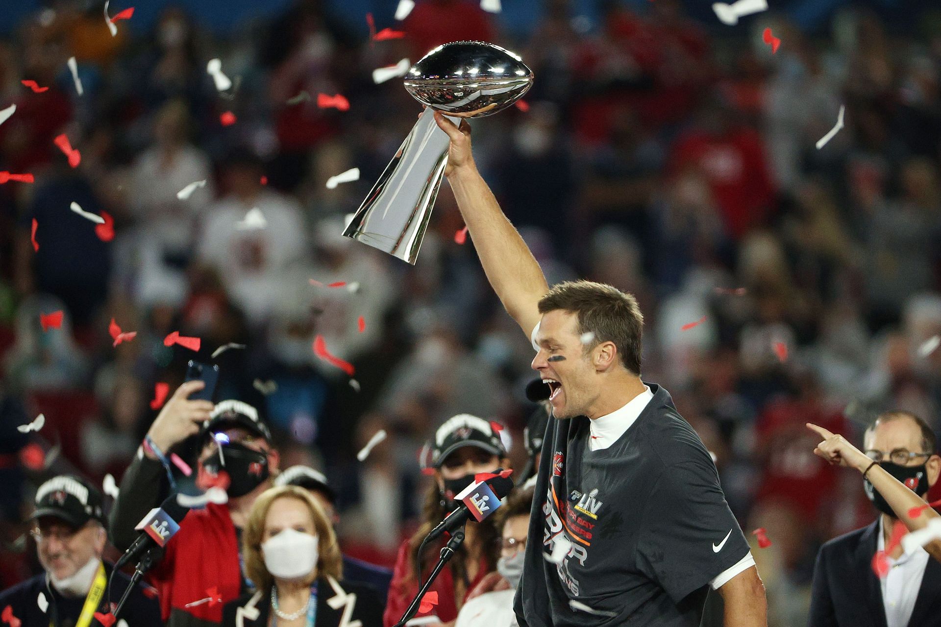 Brady after winning Super Bowl LV over the Chiefs