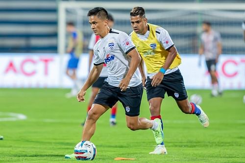 Bengaluru FC players in a training session ahead of ISL game against Chennaiyin FC. (Image Courtesy: ISL)