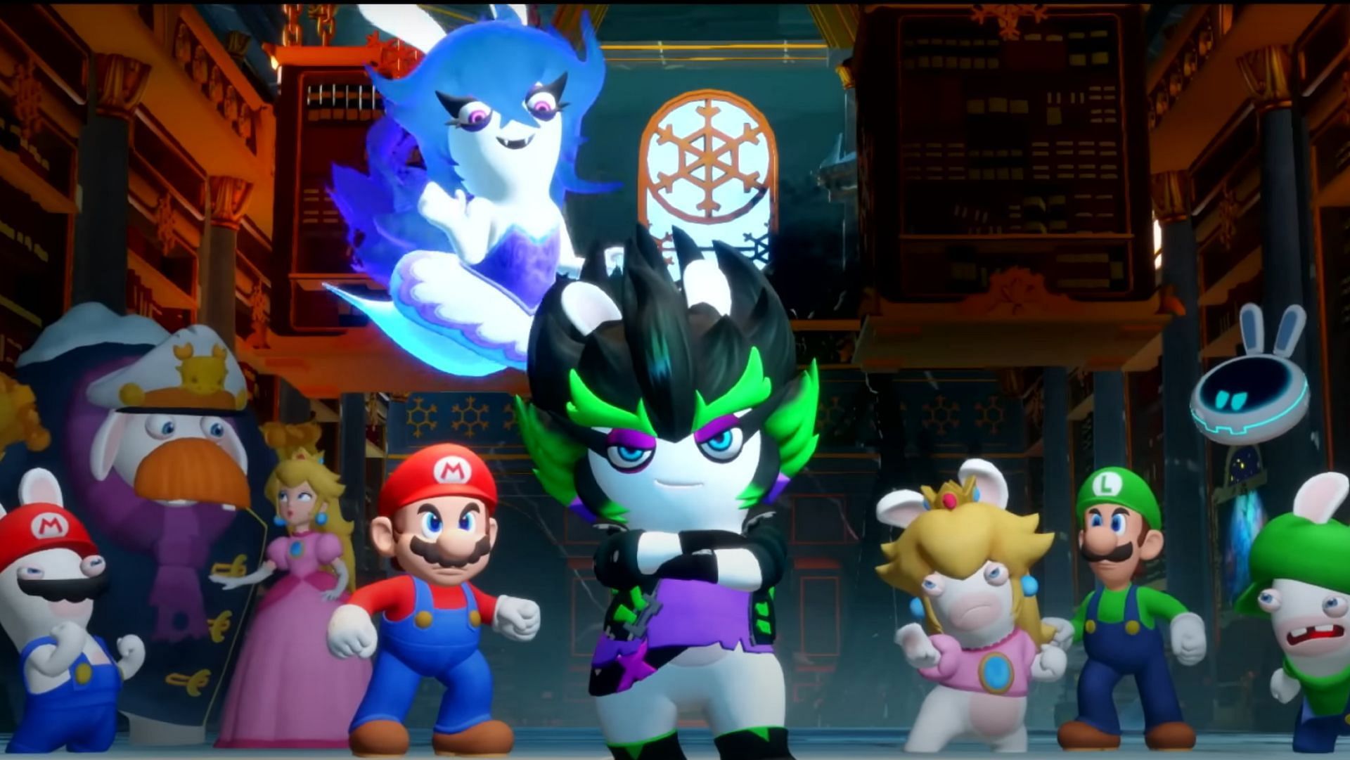 Midnite is one of the first major bosses in Mario + Rabbids: Sparks of Hope, but how do players overcome her? (Image via Ubisoft)