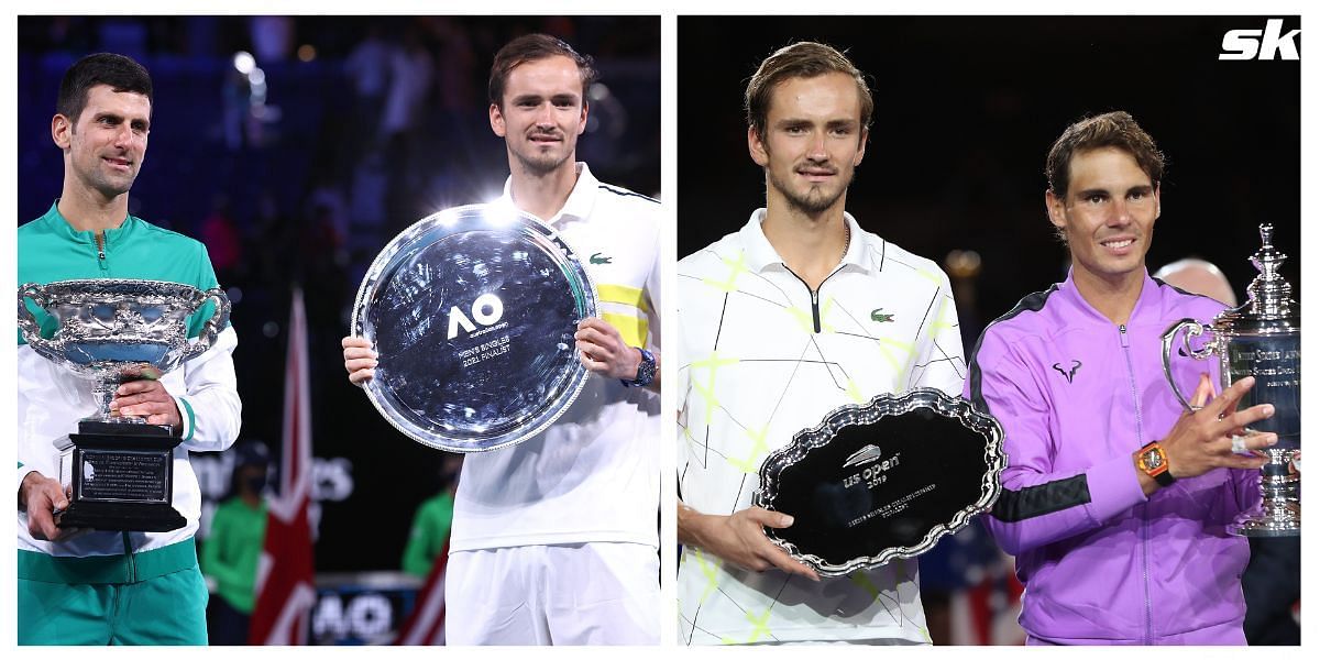 Daniil Medvedev has lost three of his four Grand Slam finals to Novak Djokovic and Rafael Nadal
