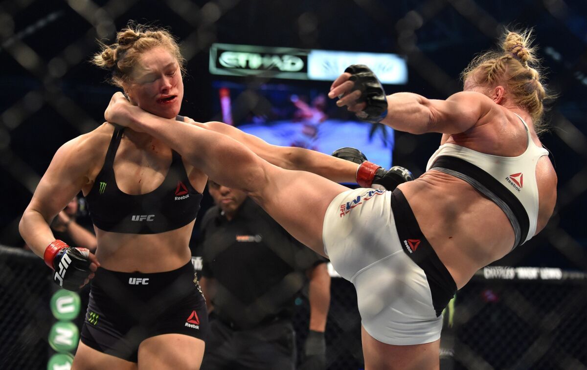 Holly Holm destroyed Ronda Rousey's aura of invincibility in 2015