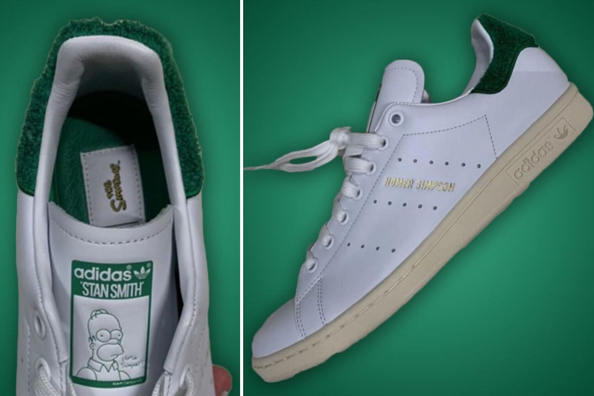 Take a closer at the Adidas Stan Smith shoes (Image via Instagram/@brkicks)