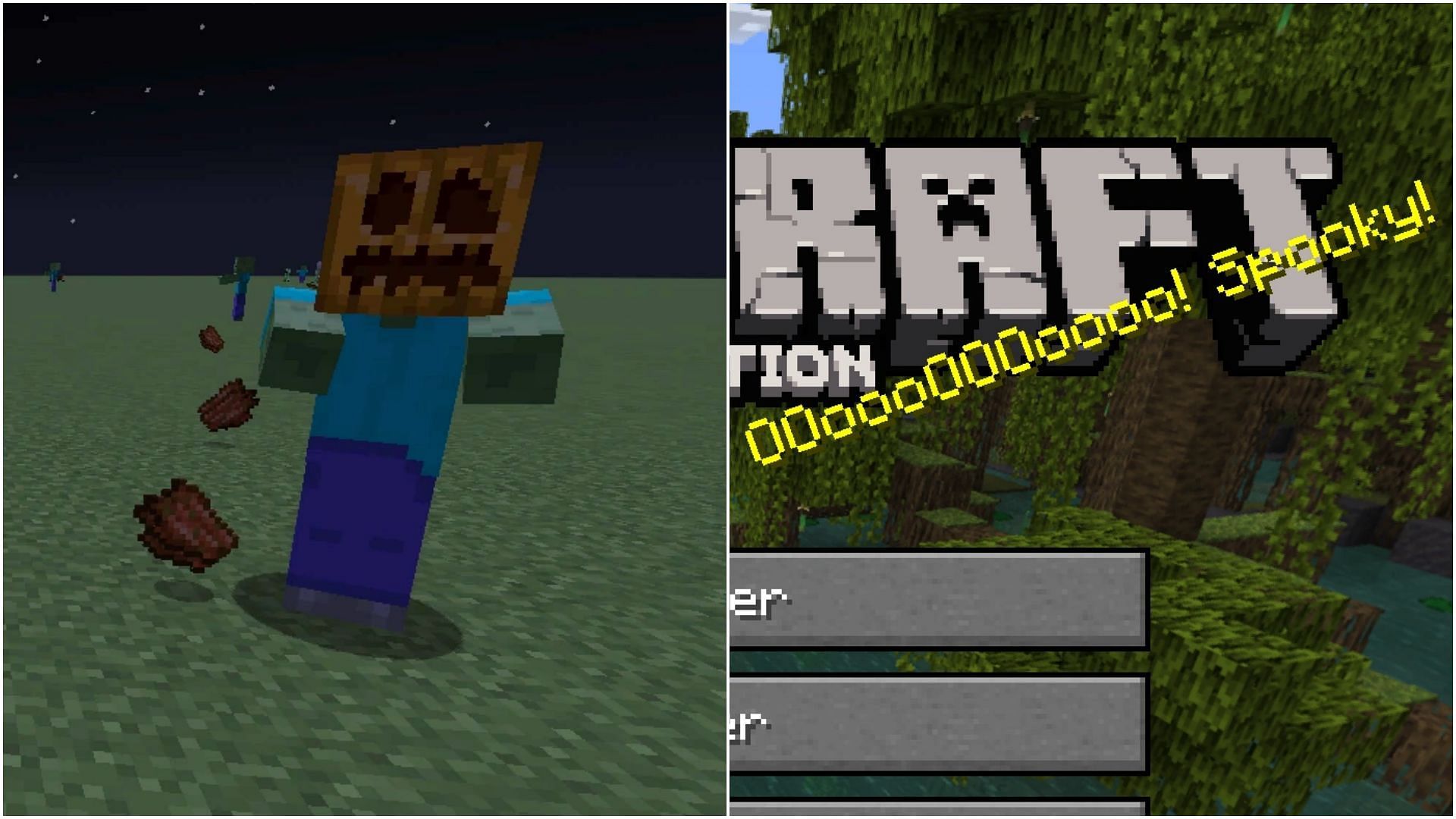 Every Halloween, several special easter eggs are enabled in Minecraft (Image via Sportskeeda) 