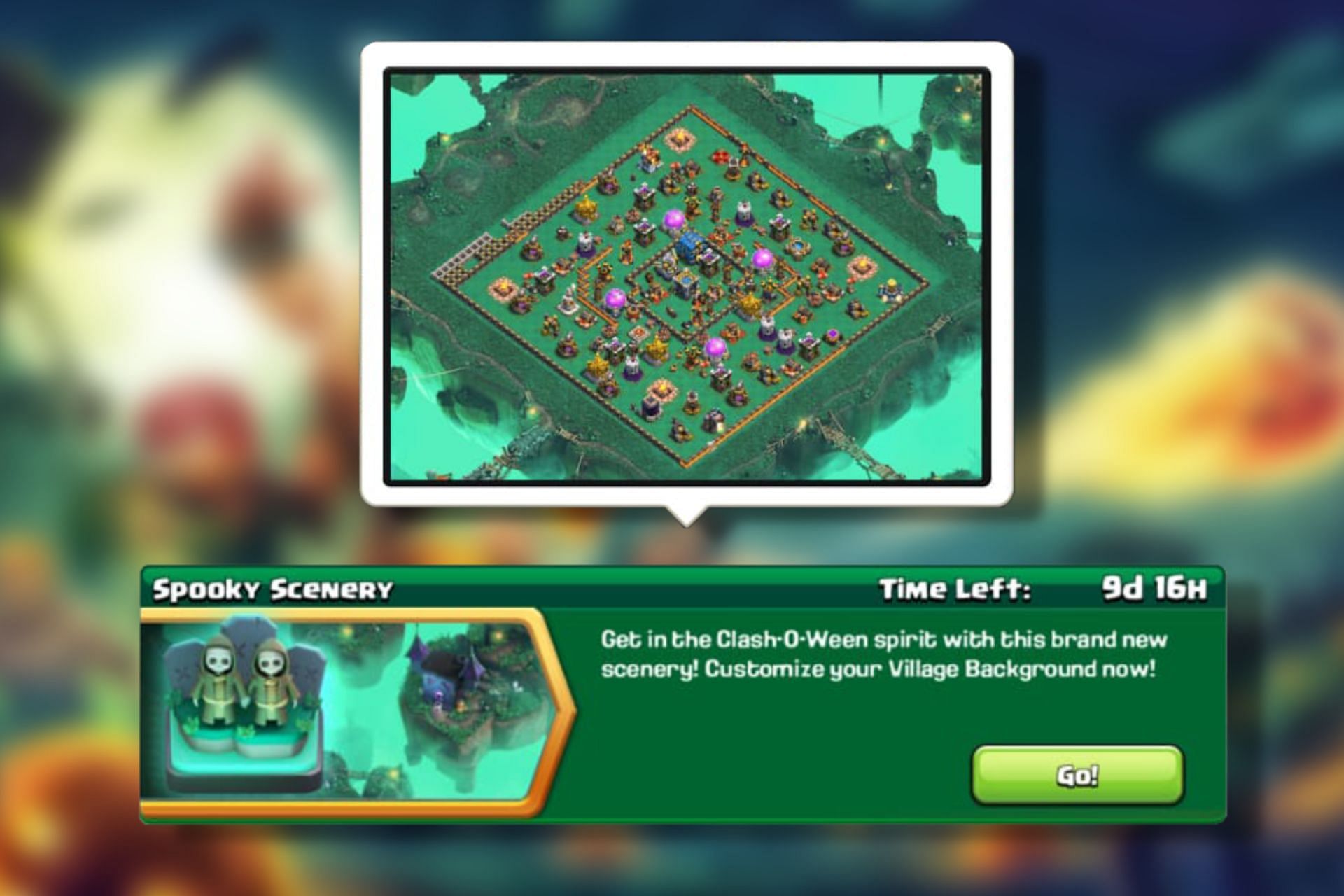 Spooky Scenery in Clash of Clans: How to unlock and more