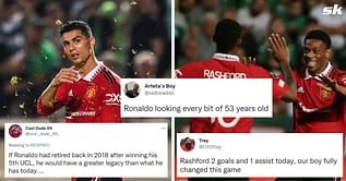 Twitter explodes as Manchester United secure 3-2 comeback win despite Cristiano Ronaldo struggling to impress