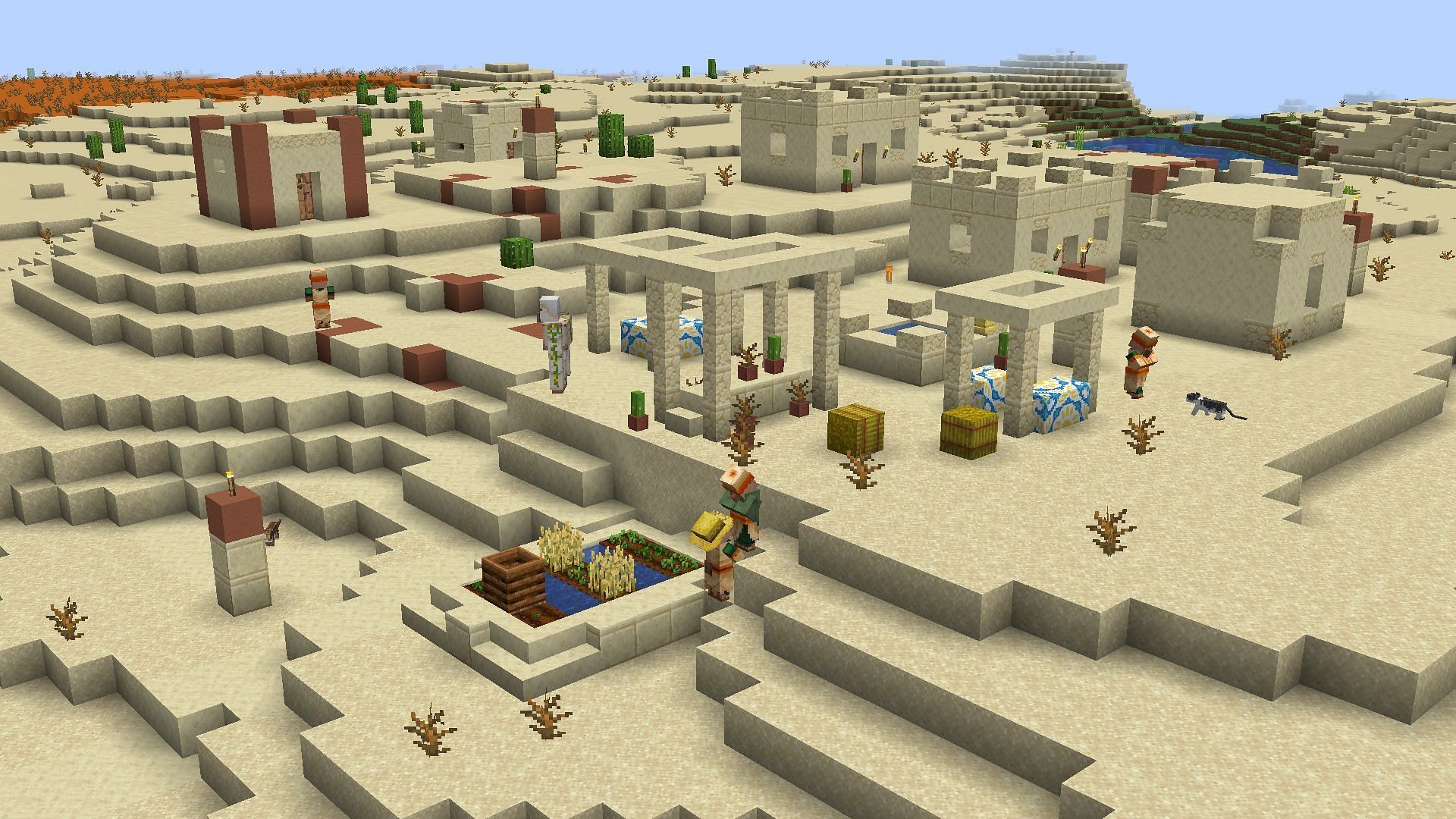 These new mobs will spawn in desert villages in Minecraft 1.20 (Image via Mojang)