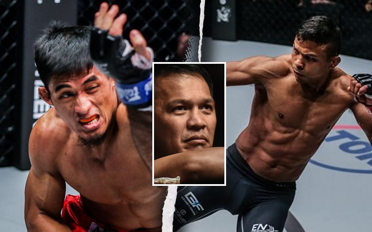 Stephen Loman, Mark Sangiao, and Bibianao Fernandes. (Image courtesy of ONE Championship)