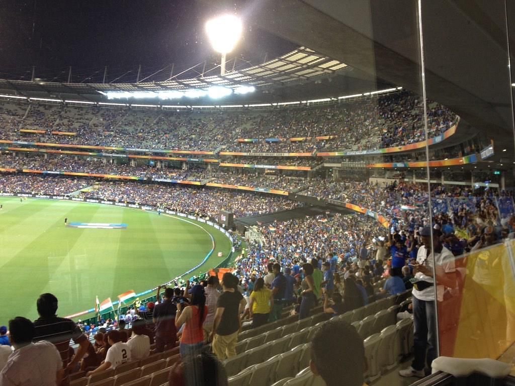 स्टेडियम में बजा चक दे इंडिया गाना (Photo Credit - Twitter)