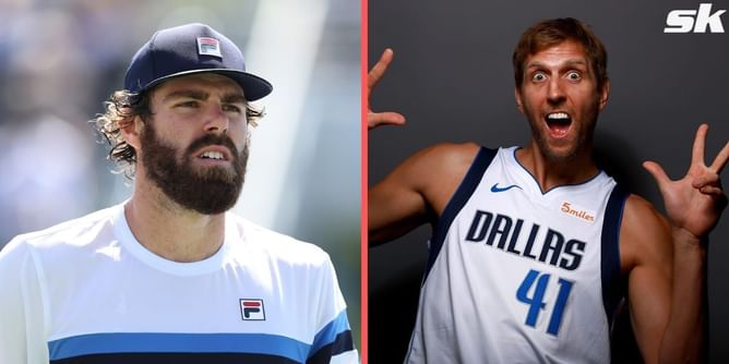 "Pickleball is the new bingo"- Reilly Opelka reacts to NBA star Dirk Nowitzki showcasing his racquet sport skills