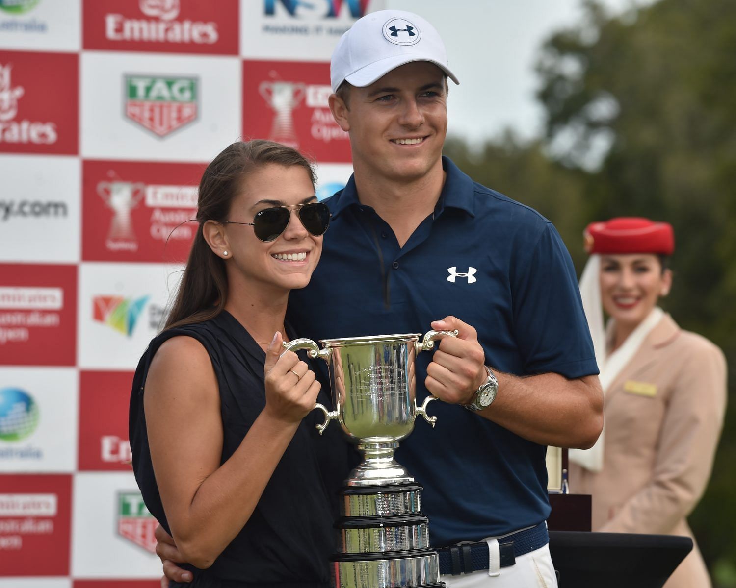 Jordan Spieth and wife Annie Verret