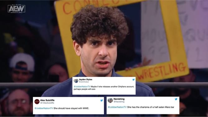 "If she releases another Onlyfans account, perhaps people will care" - Twitter reacts to AEW President Tony Khan fumbling with another top champion in the promotion