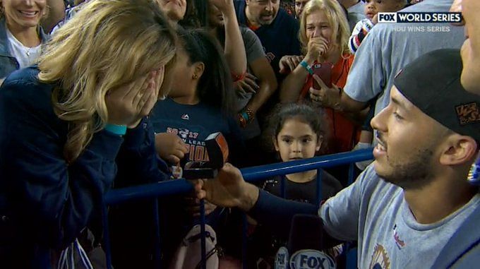 Throwback to when Astros All-Star Carlos Correa proposed to his