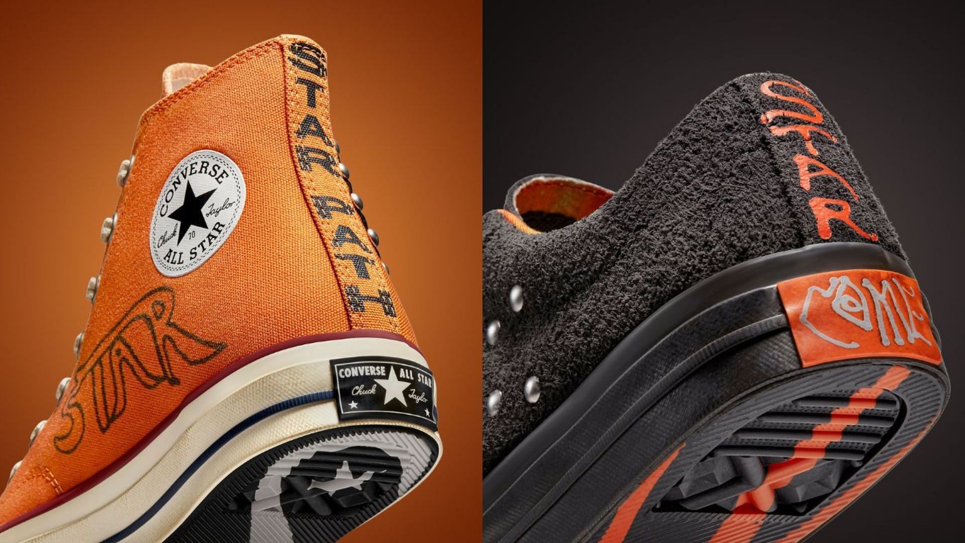 Converse hotsell orange sole