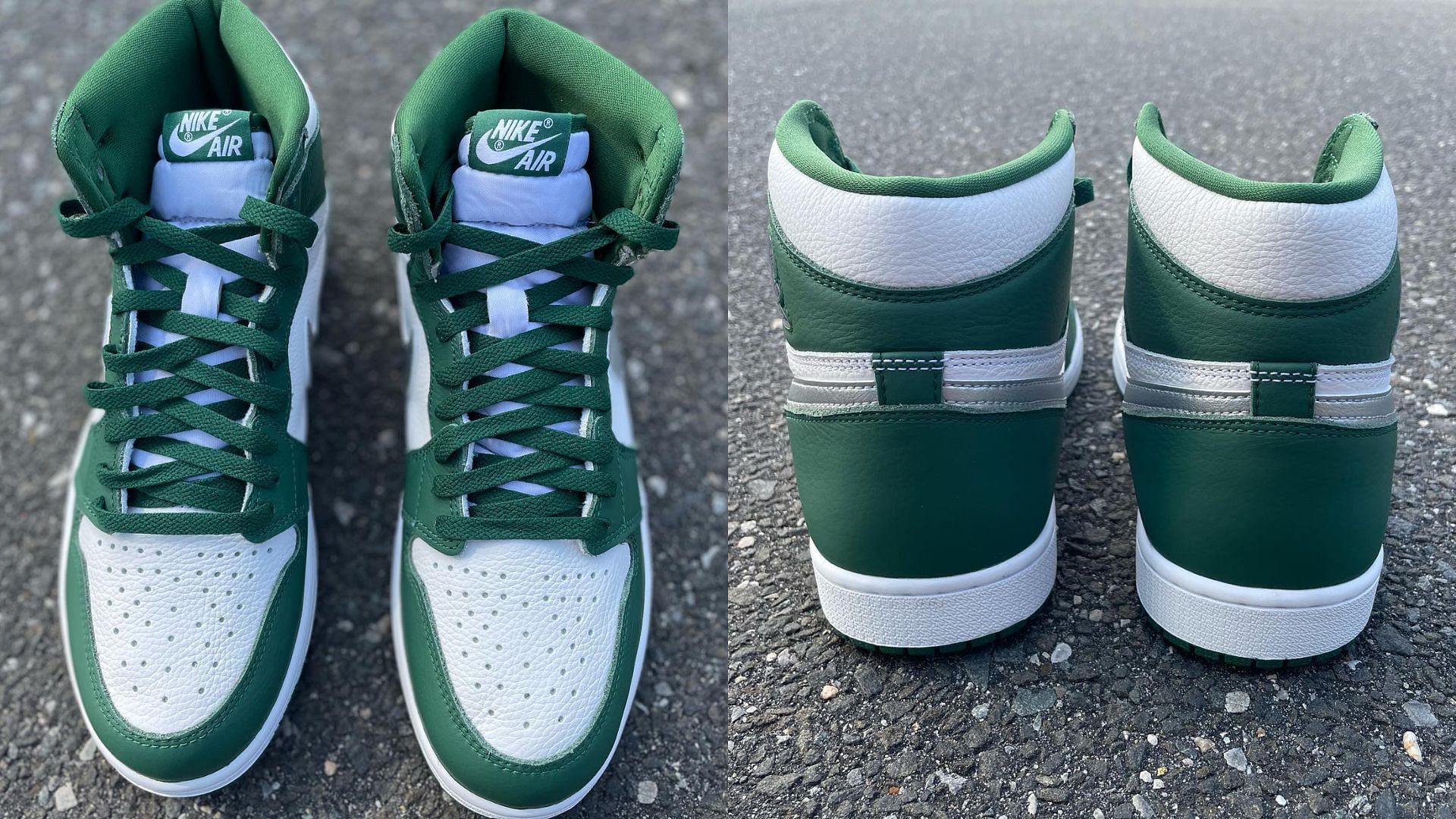 AJ1 High OG Gorge Green (Image via @chickenwop/Instagram)