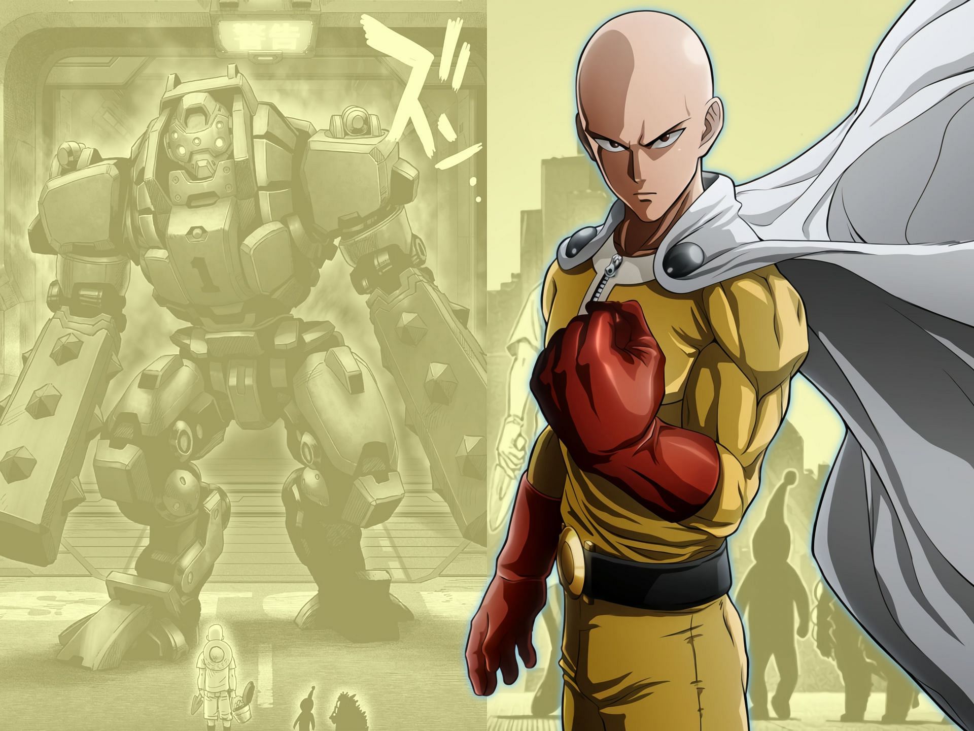 Download free One Punch Man Bald Saitama Wallpaper 