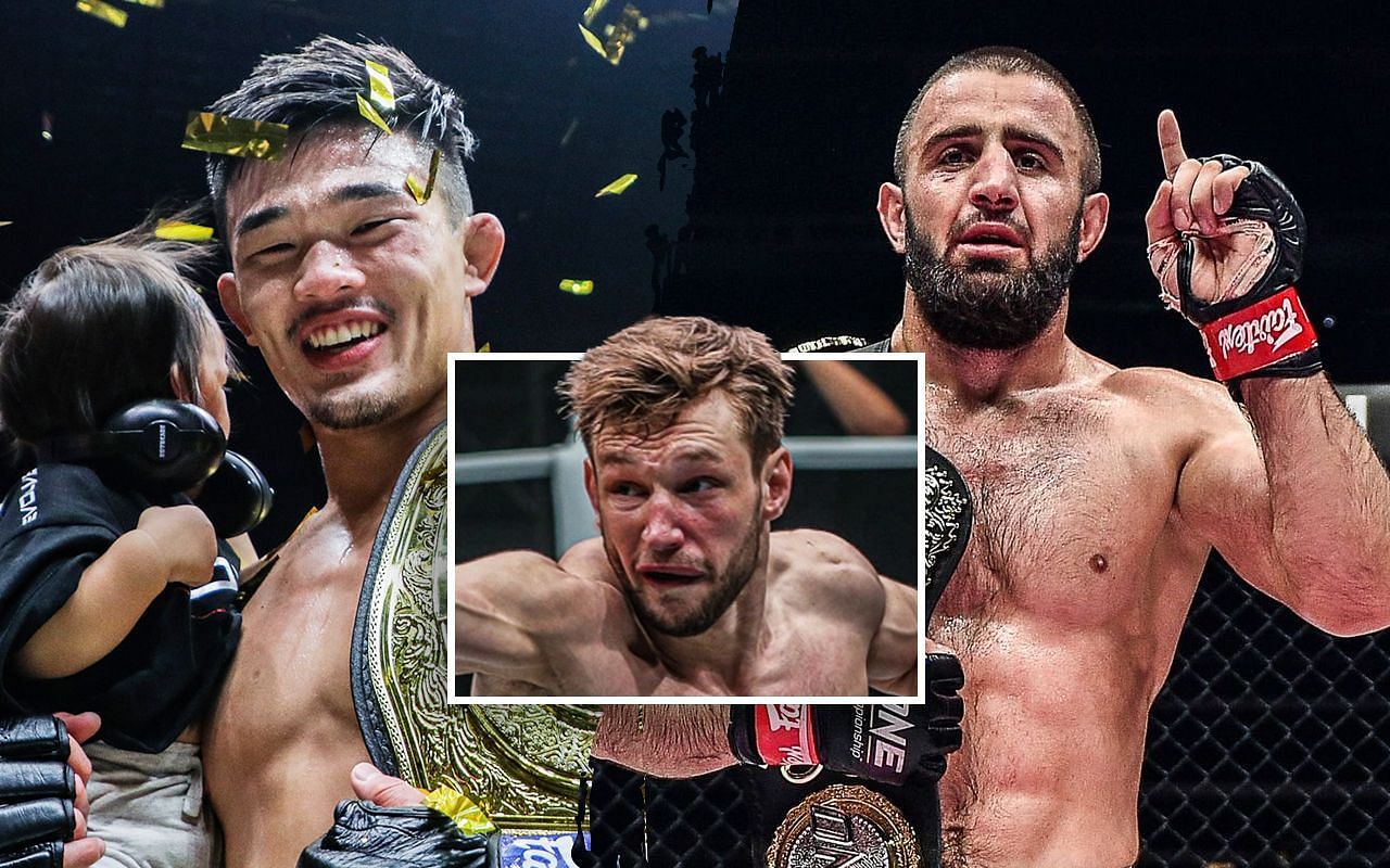 Reinier de Ridder (M) had an interesting response to the Christian Lee vs Kiamrian Abbasov fight announcement. | Photo by ONE Championship