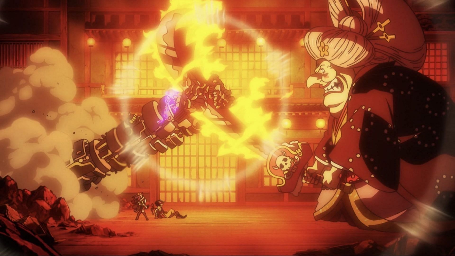 The battle between Kid and Big Mom will soon commence (Image via Toei Animation)