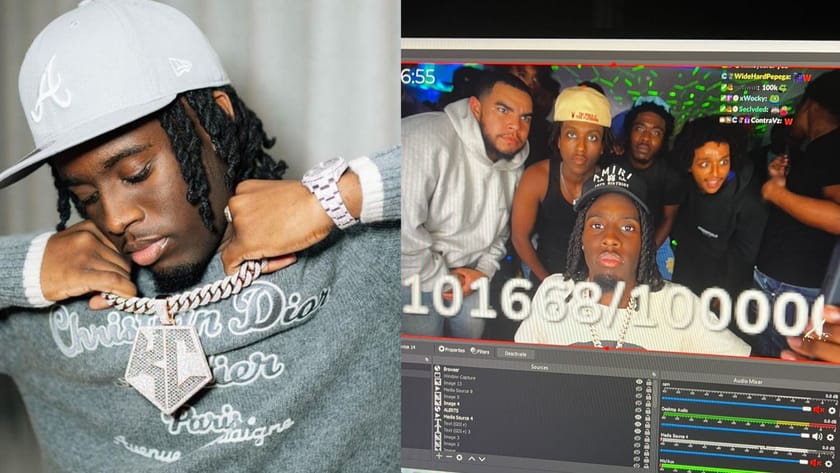 Kai Cenat breaks yet another milestone by hitting 100K subs on Twitch