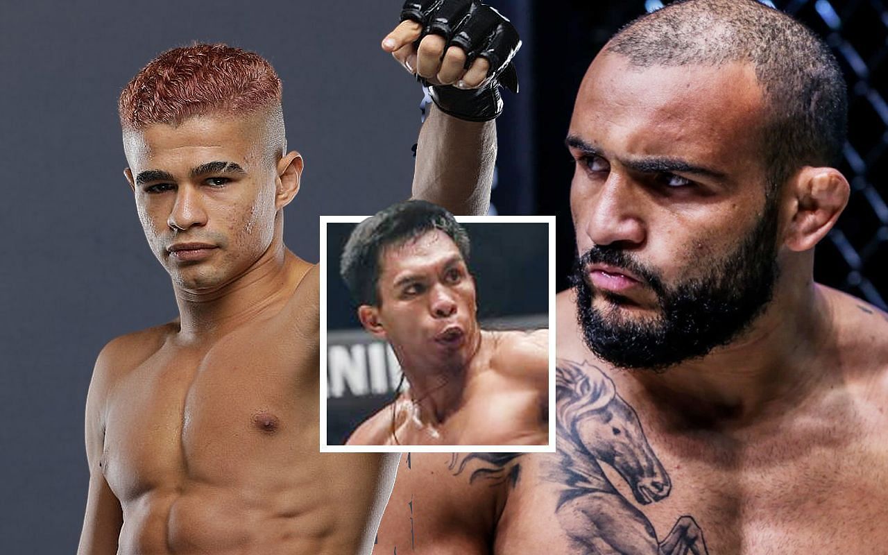 Fabricio Andrade (left), Kevin Belingon (middle), and John Lineker (right) [Photo Credits: ONE Championship]
