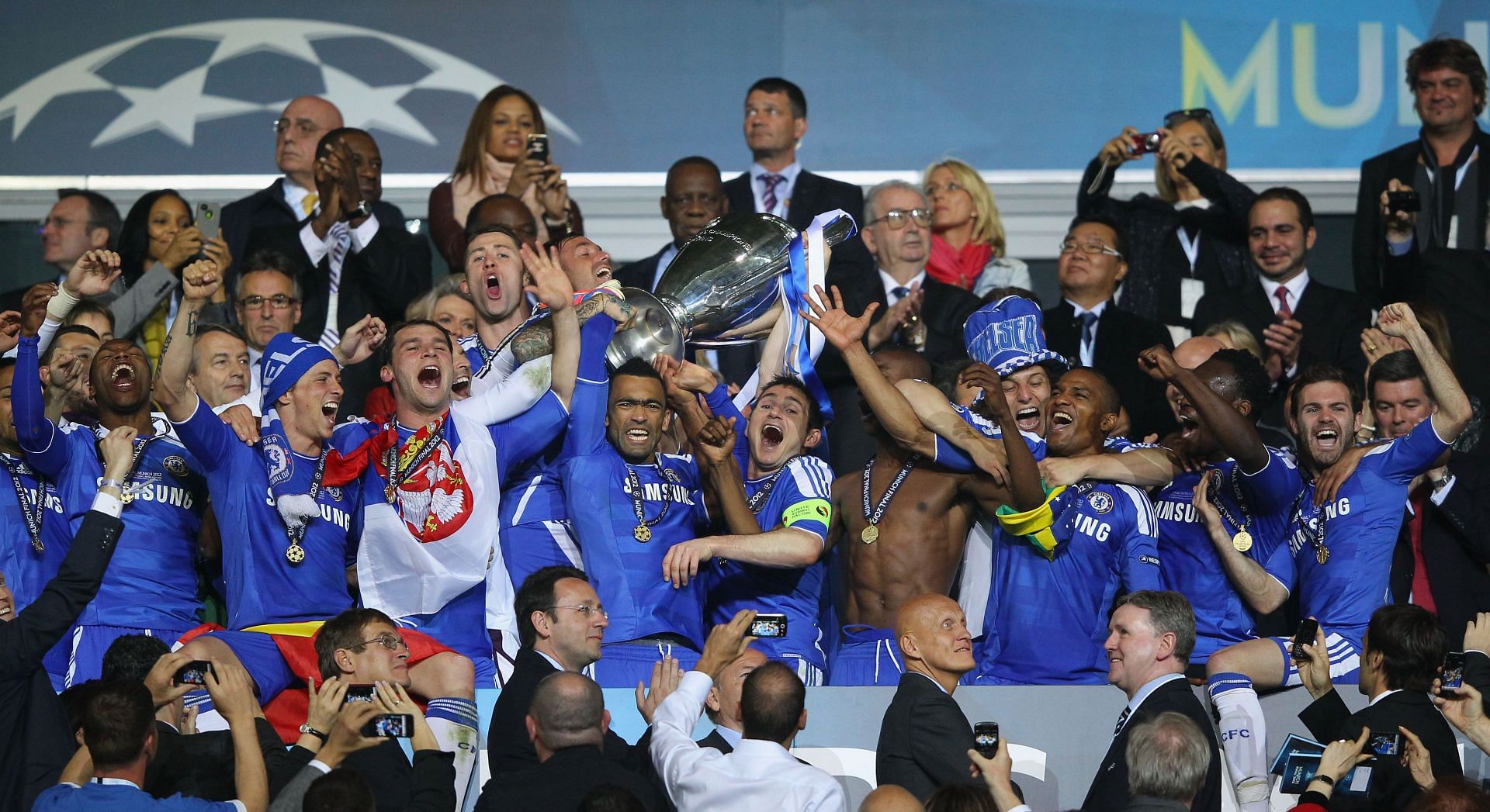 The Blues secured an unlikely win over Bayern in 2012