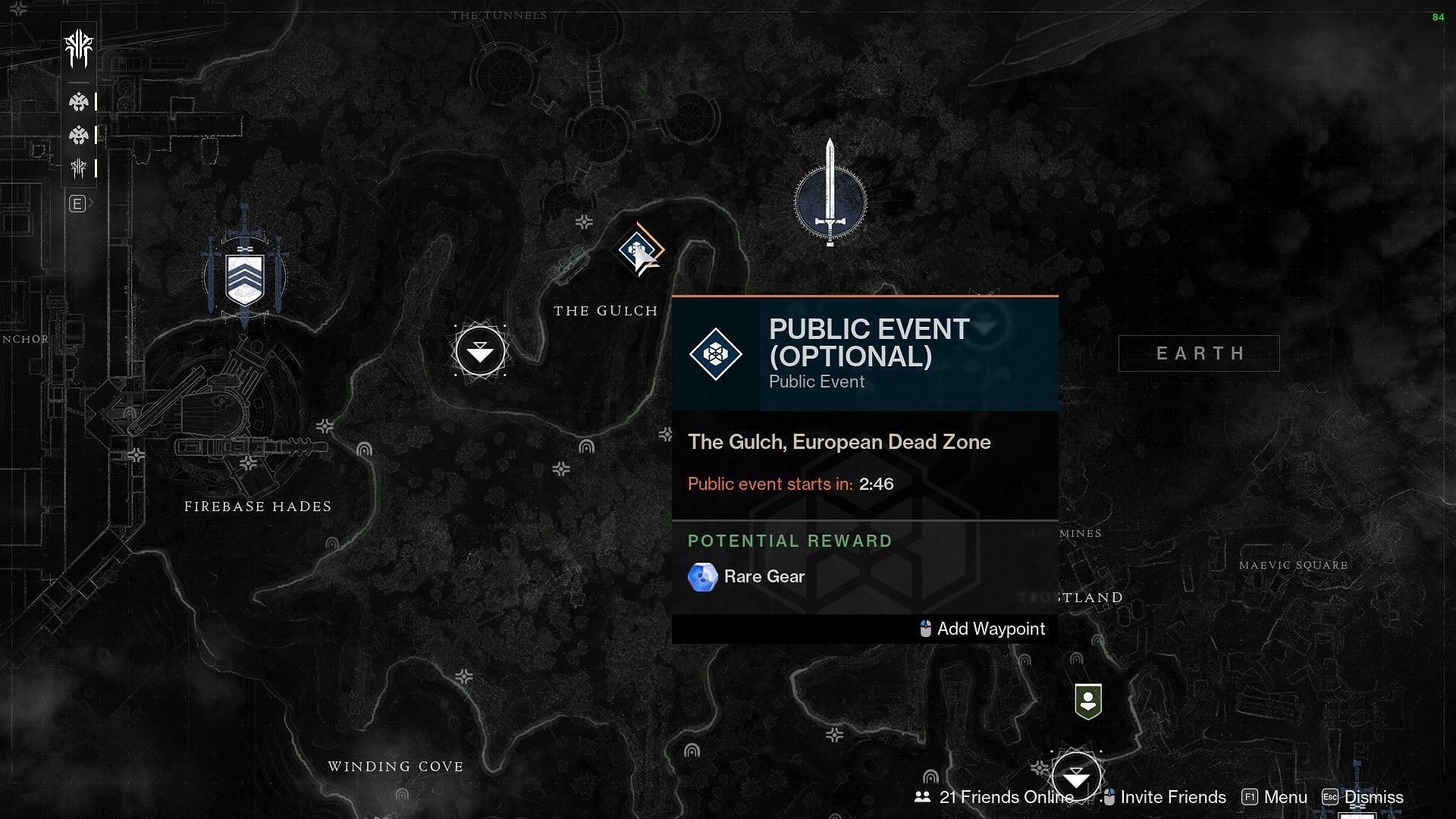 Public Events within the EDZ (Image via Destiny 2) 