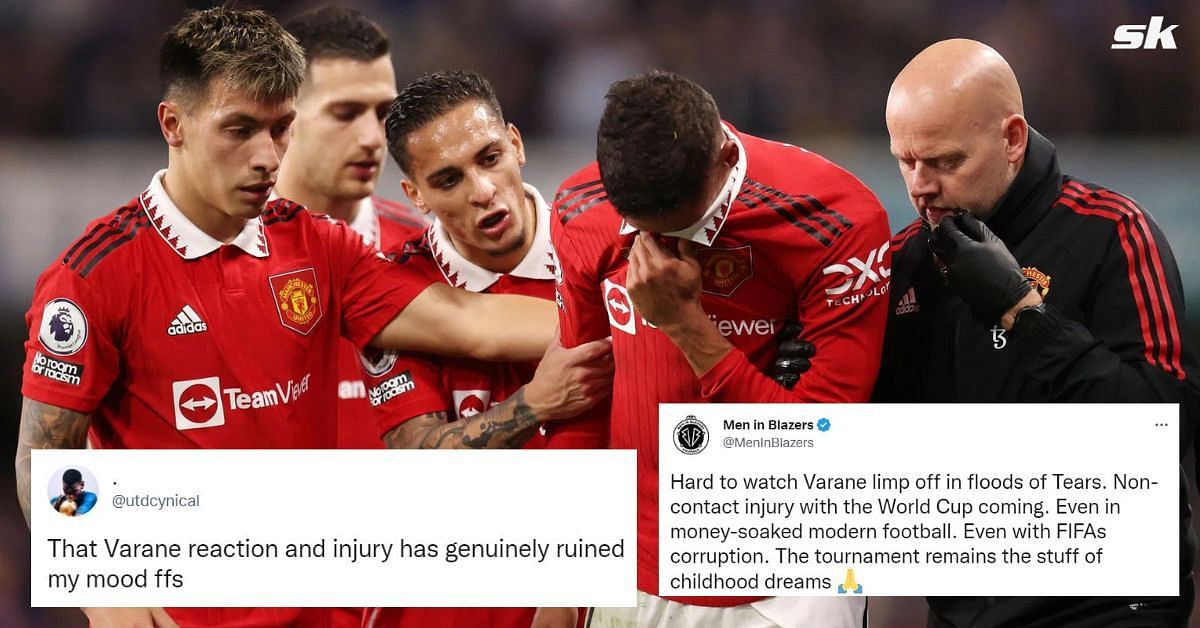 Manchester United supporters fear the worst following Raphael Varane injury